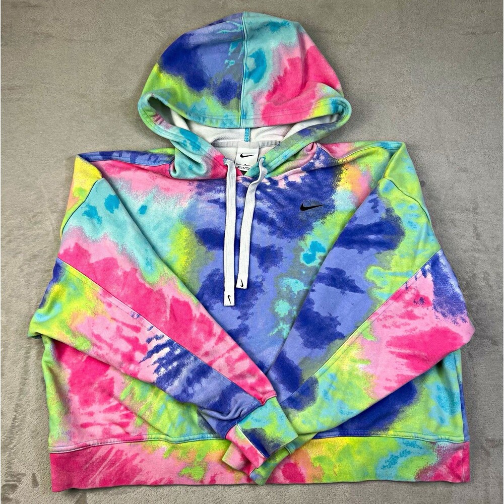 Nike Sportswear Women's Tie-Dye Pullover Hoodie Multicolor Size M